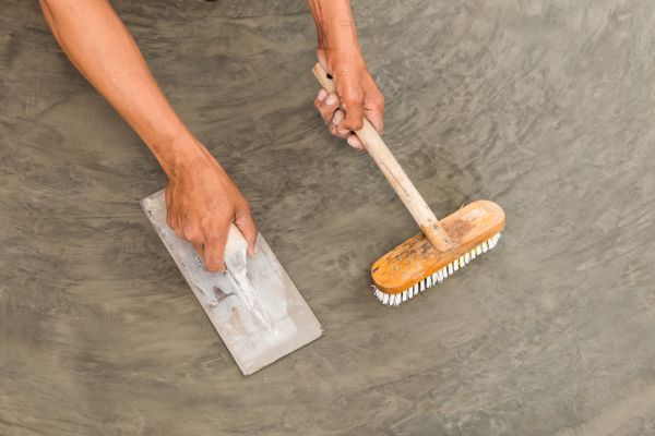 Driveway Concrete Staining in Folsom