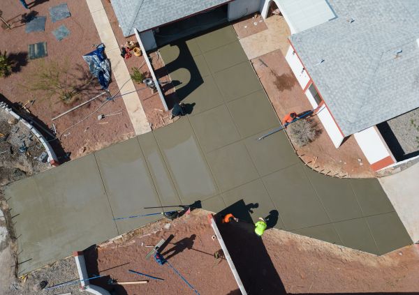 Concrete Driveway Finishing in Folsom